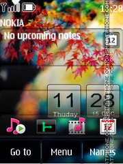 Beautiful Nature Clock tema screenshot