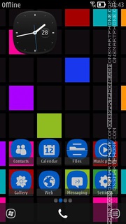 Symbian Phone Blue es el tema de pantalla