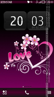 My valentine theme screenshot