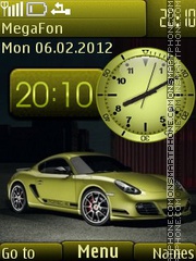 Porsche Cayman tema screenshot