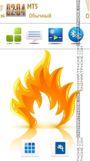 Flame 03 tema screenshot