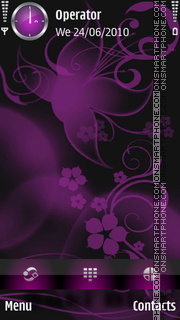 Purple Dream tema screenshot