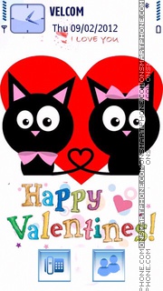 Happy Valentines es el tema de pantalla