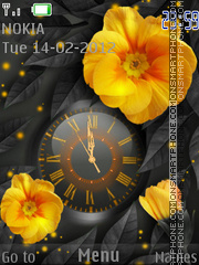 Bright flower theme screenshot