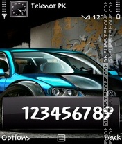 Capture d'écran Blue Volkswagen thème