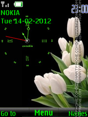 Capture d'écran White Tulips thème