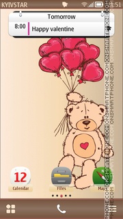 Teddy valentine tema screenshot