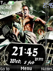 Cena With Clock N Tone tema screenshot