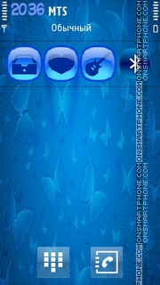 Blue Abstract 07 tema screenshot