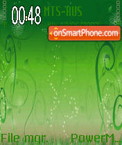 Green Abstract tema screenshot