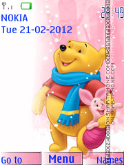 Winnie Pooh 105 es el tema de pantalla