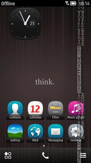 Think 01 es el tema de pantalla