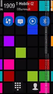 Скриншот темы Symbian phone blue 5th