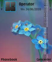 Blueflower by amjad theme screenshot