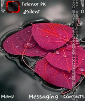Capture d'écran Red Leaf thème