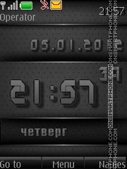 Black Digital theme screenshot