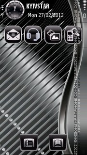 Abstract metal tema screenshot