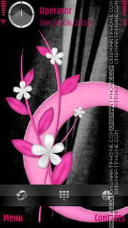 Pink Design tema screenshot