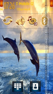 Скриншот темы Bottlenose Dolphins