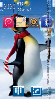 Happy Penguin 01 es el tema de pantalla