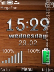 Wood Metal tema screenshot