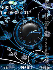 Blue Abstract tema screenshot