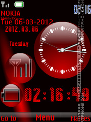 Nokia Red theme screenshot