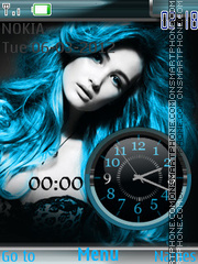 Blue Girl tema screenshot