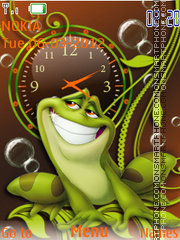 Скриншот темы Frog Clock