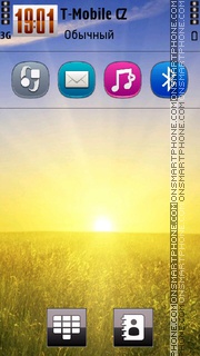 Sunset 25 tema screenshot