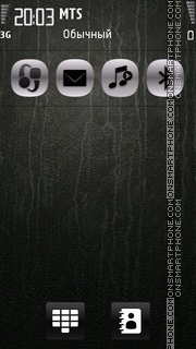 Black leather s1 tema screenshot