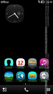 Black Green 01 Theme-Screenshot