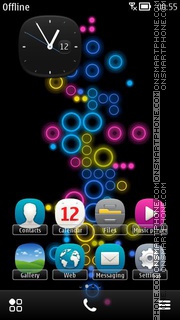 Rainbow Bubbles 03 Theme-Screenshot