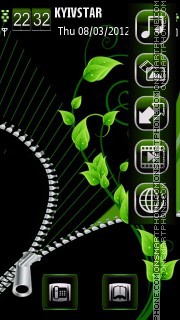 Go green es el tema de pantalla