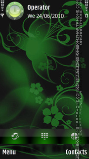 Abstract Green tema screenshot