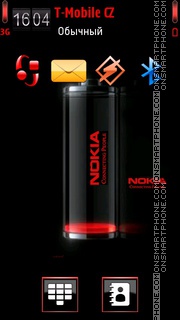 Nokia Battery 02 es el tema de pantalla