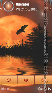 Orange Celestial Evening tema screenshot