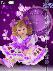 Doll Clock tema screenshot