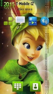 Cute Tinkerbellby es el tema de pantalla