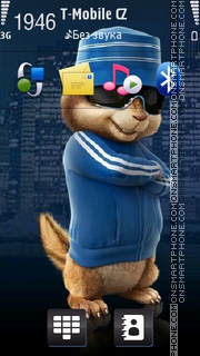 Blue Chipmunk theme screenshot
