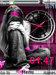 Emo Clock theme screenshot