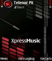 Capture d'écran Red black xpress thème