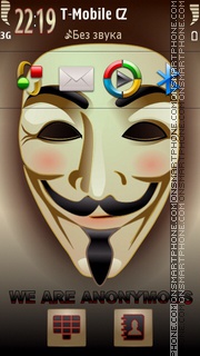 Anonymous tema screenshot