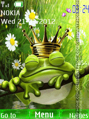 King Frog theme screenshot