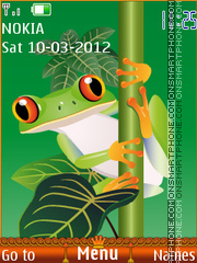 Green frog es el tema de pantalla