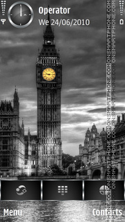 Dark Big Ben tema screenshot