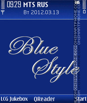 Blue-Style tema screenshot