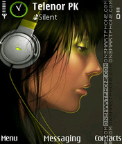 Capture d'écran Music Girl thème