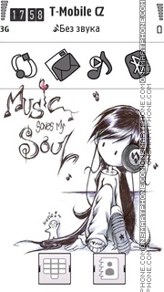 Music Saves My Soul tema screenshot