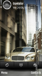 Скриншот темы Bentley gold